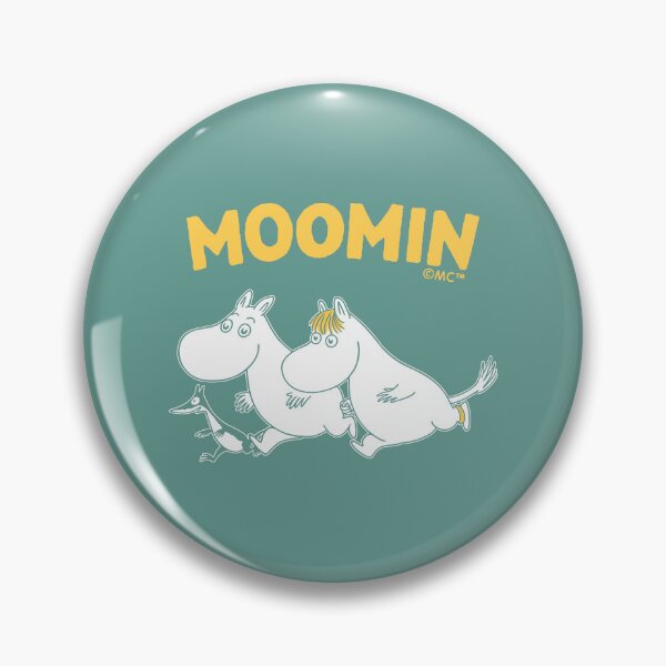 Item preview, Moomin Running Moomintroll And Snorkmaiden designed and sold by MoominStore.