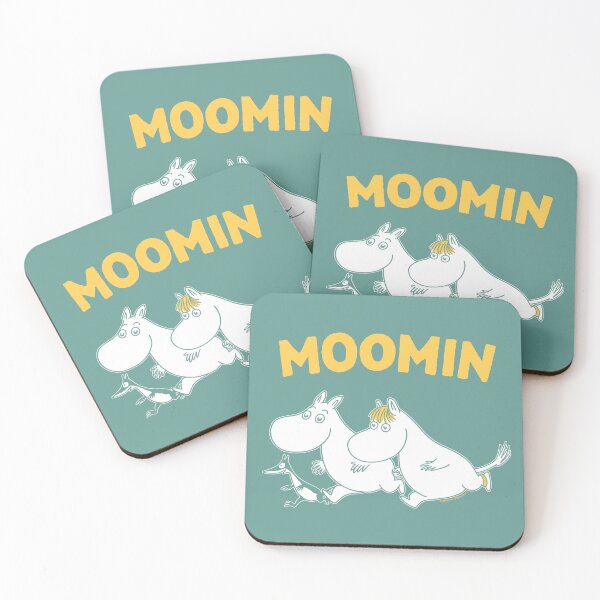 Item preview, Moomin Running Moomintroll And Snorkmaiden designed and sold by MoominStore.
