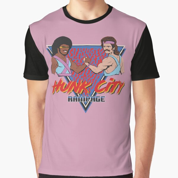 Artikel-Vorschau von Hunk City Rampage – Garrett Garrisons Hemd, designt und verkauft von PotatoGear.