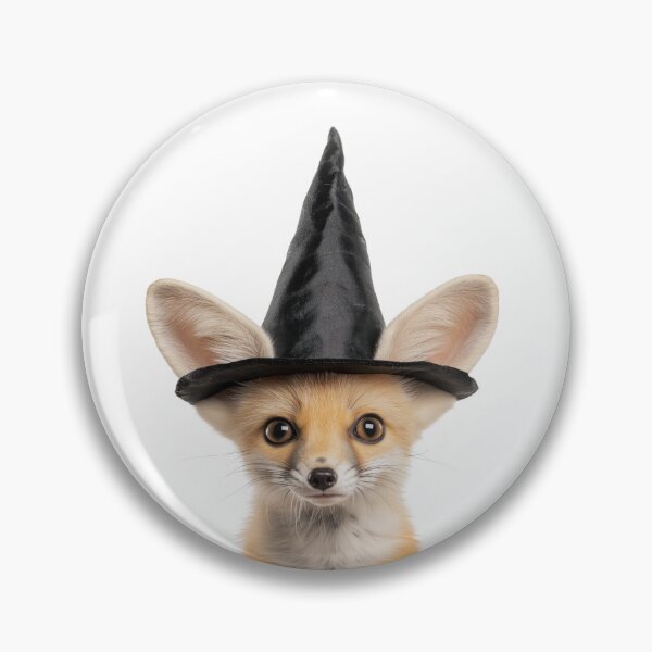 Artikelvorschau, Fennek-Fuchs trägt Halloween-Hexenhut entworfen und verkauft von LazyOwlStore.