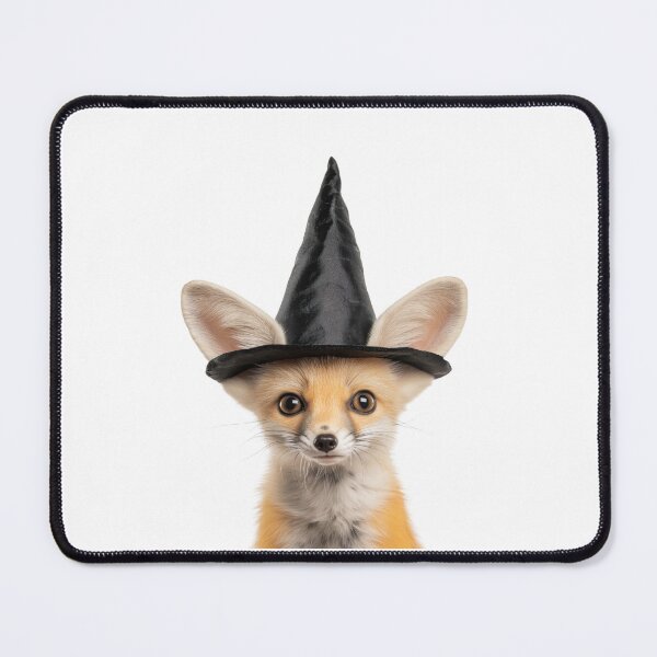 Item preview, Fennec fox Wearing Halloween Witch Hat designed and sold by LazyOwlStore.