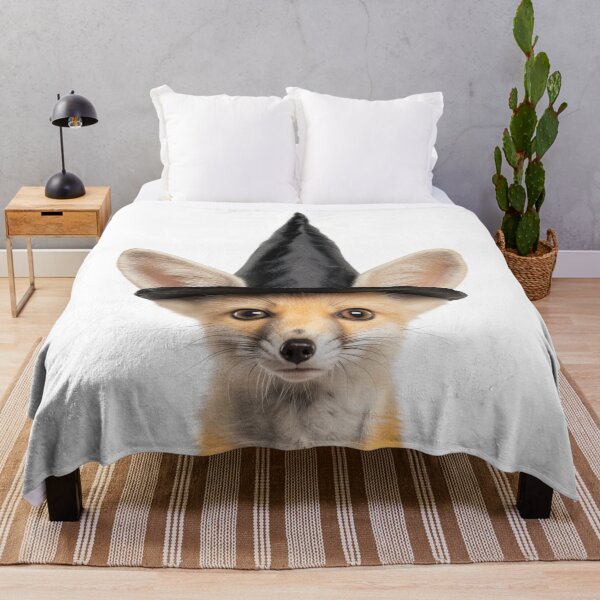 Item preview, Fennec fox Wearing Halloween Witch Hat designed and sold by LazyOwlStore.