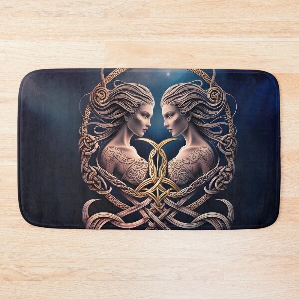 Item preview, Celtic Gemini Twins – Mystical Zodiac Knotwork Art | LaLi Designs designed and sold by LaLi-Designs.