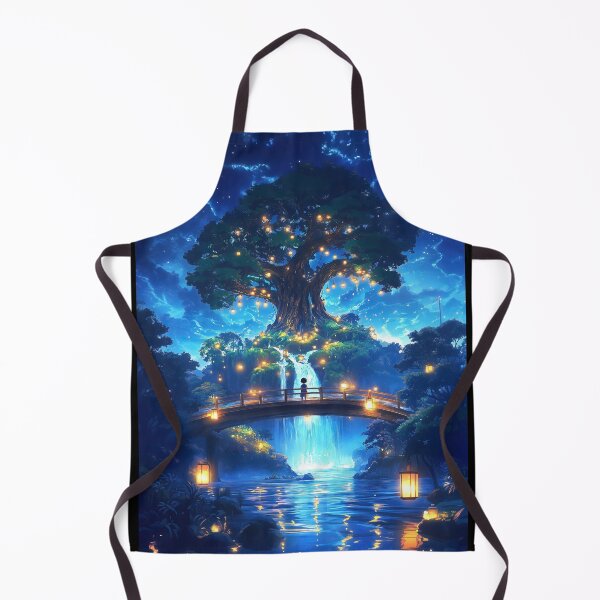 Item preview, Surreal Anime night landscape with tree designed and sold by TheArtistOf2022.