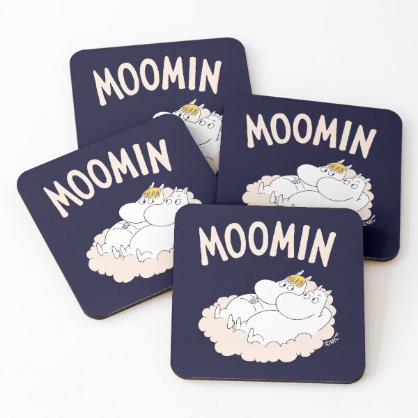 Item preview, Moomin Moomintroll Snorkmaiden Relaxing Together designed and sold by MoominStore.