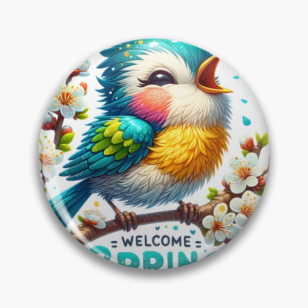 Item preview, Welcome Spring bird sublimation designed and sold by Eiwaprints.