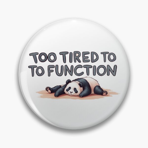 Item preview, Tired Panda designed and sold by PinkiPop Studio.