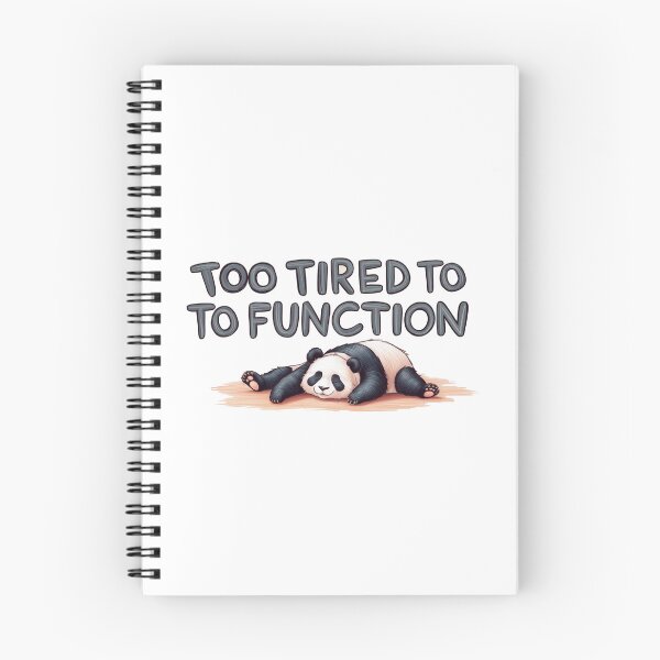 Item preview, Tired Panda designed and sold by PinkiPop Studio.