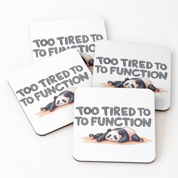 Item preview, Tired Panda designed and sold by PinkiPop Studio.