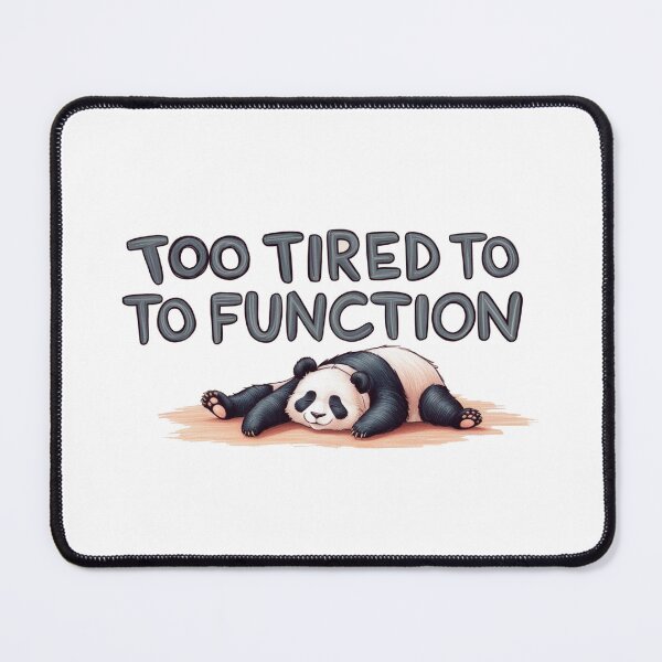 Item preview, Tired Panda designed and sold by PinkiPop Studio.