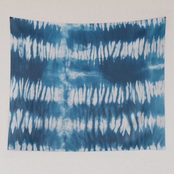 Item preview, Indigo Shibori Tie Dye Pattern – Hand-Dyed Blue Boho, Organic designed and sold by trajeado14.