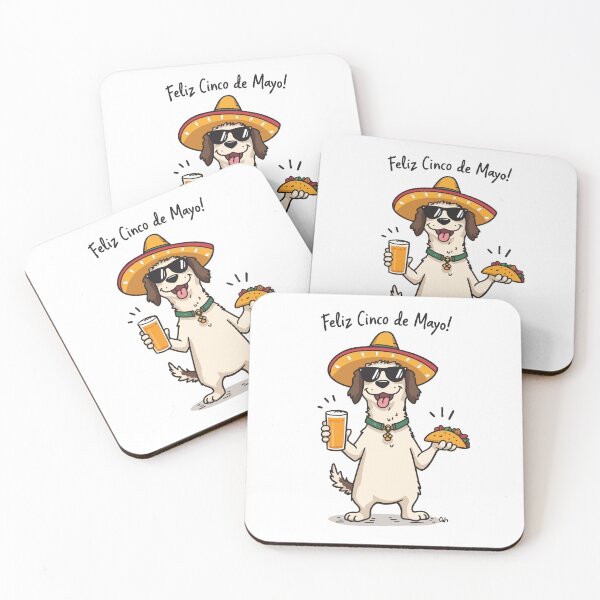Item preview, Feliz Cinco de Mayo Pup designed and sold by BlindCatCreative.