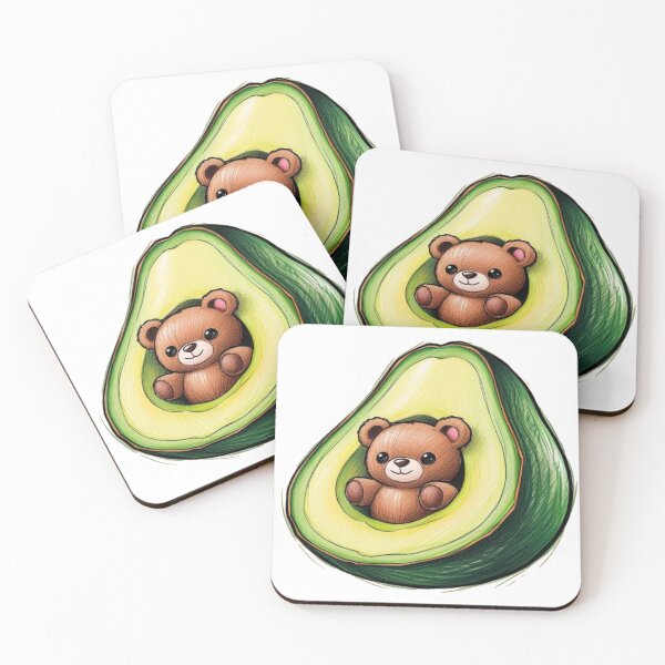 Item preview, Beary Cute Avocado designed and sold by PinkiPop Studio.