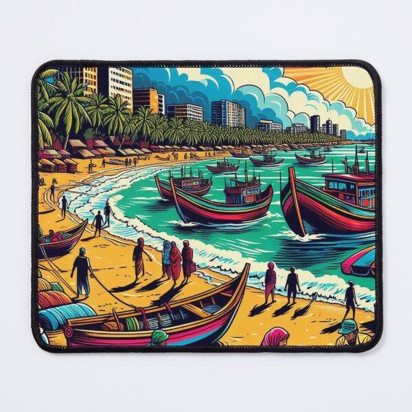 Item preview, Cox's Bazar Bangladesh AI Art – Perfect for Beach Lovers, Nature Enthusiasts & Vacation Accessories designed and sold by knalpot-design.