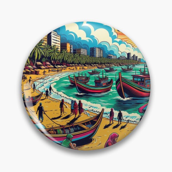 Item preview, Cox's Bazar Bangladesh AI Art – Perfect for Beach Lovers, Nature Enthusiasts & Vacation Accessories designed and sold by knalpot-design.