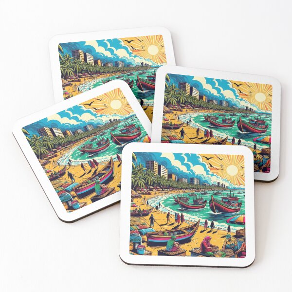 Item preview, Cox's Bazar Bangladesh AI Art – Perfect for Beach Lovers, Nature Enthusiasts & Vacation Accessories designed and sold by knalpot-design.