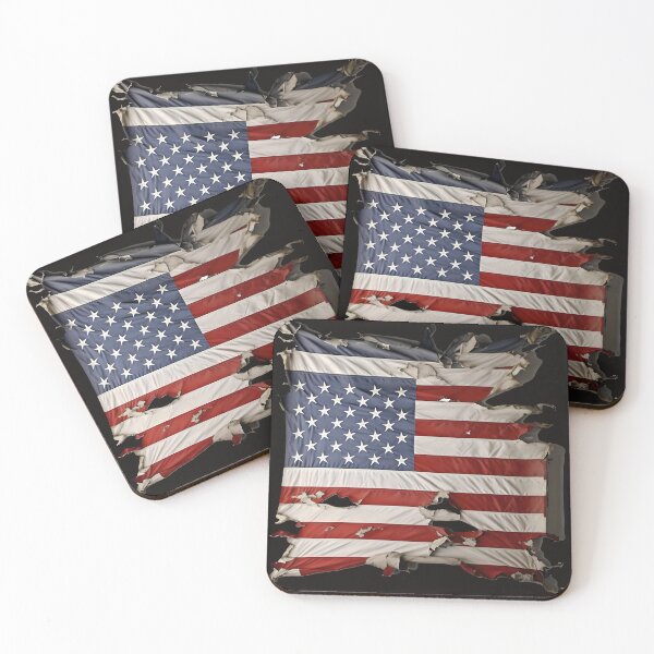 Item preview, Torn US flag designed and sold by BUCHELI-ART..
