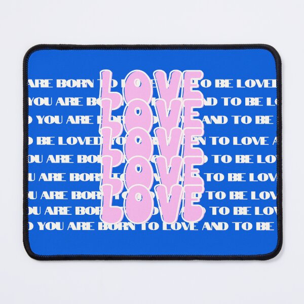 Item preview, Love, Born to love and to be loved, Self-Love Quote, Blue designed and sold by Magic Love Art Print.