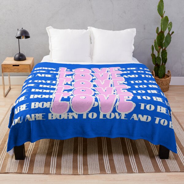 Item preview, Love, Born to love and to be loved, Self-Love Quote, Blue designed and sold by Magic Love Art Print.