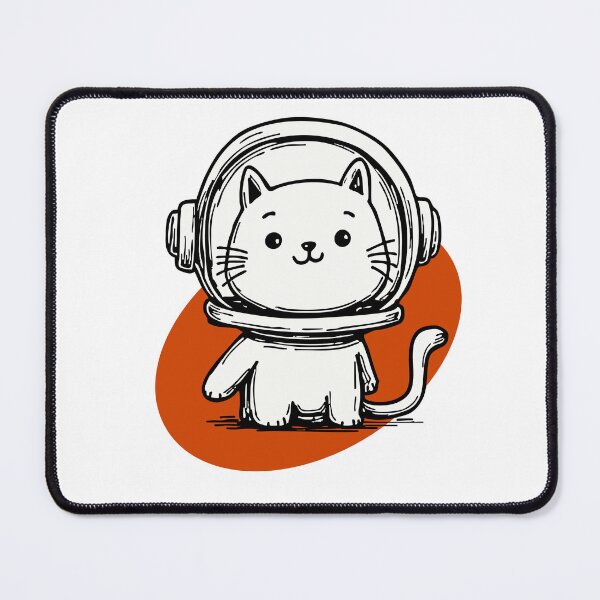 Item preview, Space Whiskers – Cosmic Kitty Cutie designed and sold by BlindCatCreative.
