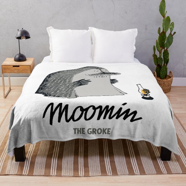 Item preview, Moomin The Groke With Lamp designed and sold by MoominStore.