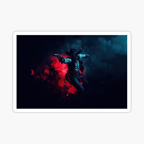 Vista previa del artículo con la obra «Pistolero Smoke», diseñado y vendido por PhantomOutlaw.