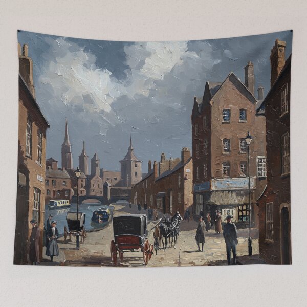 Item preview, Northern England painting vintage artwork designed and sold by Vintage Designs +.
