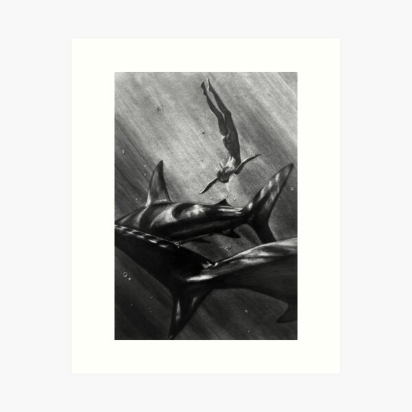 SHARKS Art Print