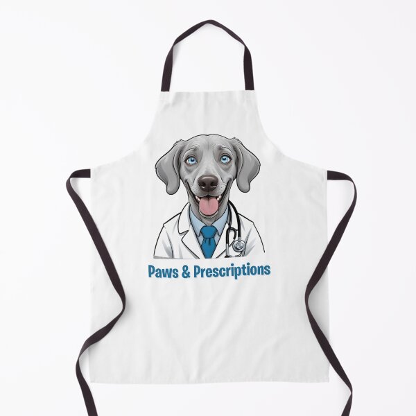 Item preview, Doctor Cartoon with Weimaraner Dog Design – Funny and Unique Dog and Owner Artwork - Doctor Gift - Pet Humor  designed and sold by KoraTalks.