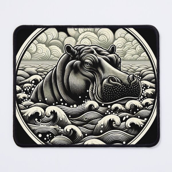 Item preview, Hippo Art #22 | Hippo Lovers designed and sold by ksgraphics222.