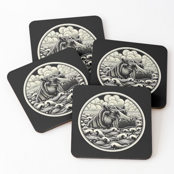 Item preview, Hippo Art #22 | Hippo Lovers designed and sold by ksgraphics222.