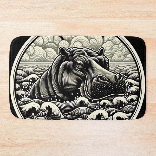 Item preview, Hippo Art #22 | Hippo Lovers designed and sold by ksgraphics222.