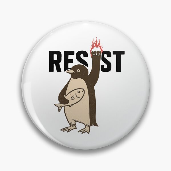 Item preview, Penguins Against Tariffs FDT Anti Trump designed and sold by Galactic-Sketch.
