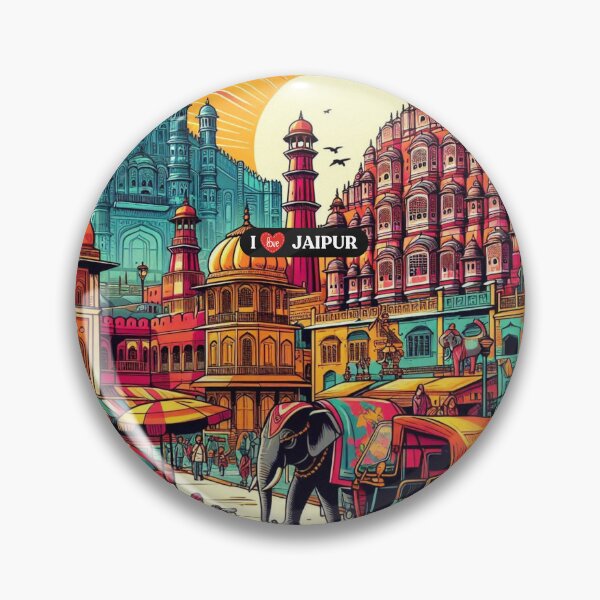 Item preview, Jaipur City India AI Art – Perfect for Vacation Lovers, Culture Enthusiasts & Travel Accessories   2/2 designed and sold by knalpot-design.