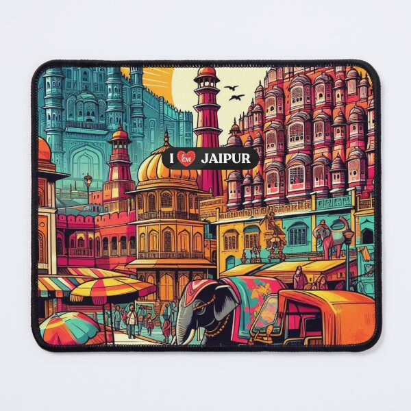 Item preview, Jaipur City India AI Art – Perfect for Vacation Lovers, Culture Enthusiasts & Travel Accessories 2/2 designed and sold by knalpot-design.
