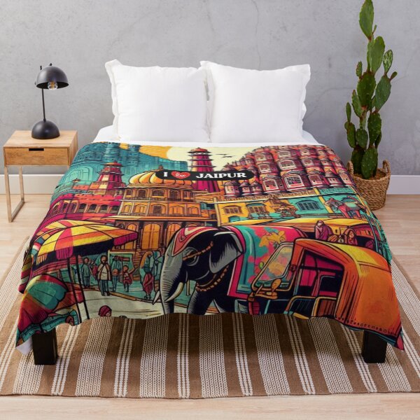Item preview, Jaipur City India AI Art – Perfect for Vacation Lovers, Culture Enthusiasts & Travel Accessories   2/2 designed and sold by knalpot-design.