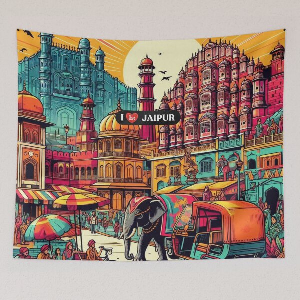 Item preview, Jaipur City India AI Art – Perfect for Vacation Lovers, Culture Enthusiasts & Travel Accessories 2/2 designed and sold by knalpot-design.