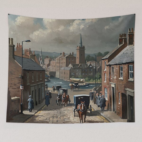 Item preview, Northern England painting vintage artwork designed and sold by Vintage Designs +.
