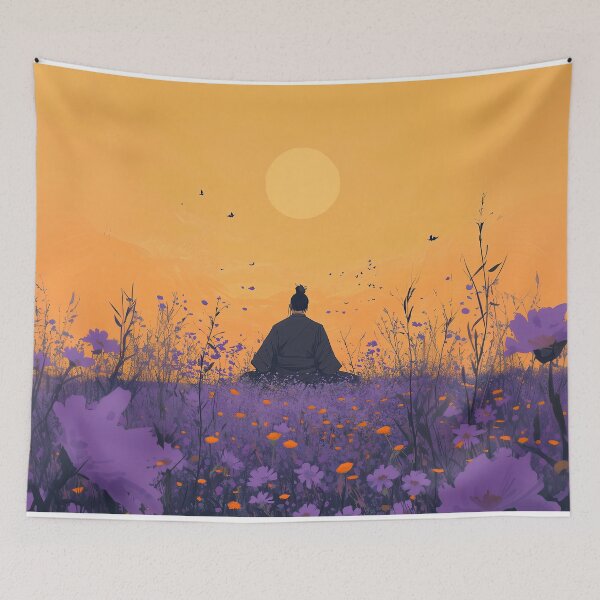 Item preview, Samurai meditating designed and sold by PhantomOutlaw.
