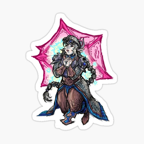 Item preview, Shadowheart, Devoted Cleric designed and sold by Bubble Nebula Art.
