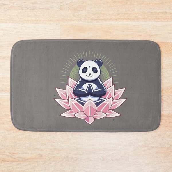 Item preview, Meditating panda on lotus flower designed and sold by Kisho.