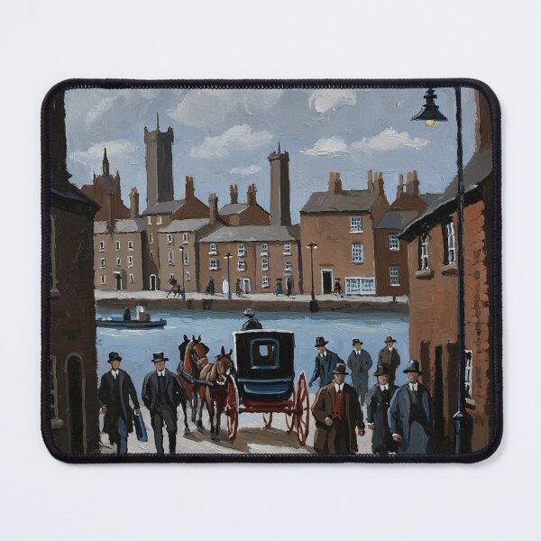 Item preview, Birmingham England painting vintage artwork designed and sold by Vintage Designs +.