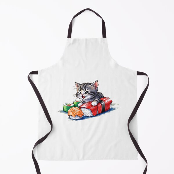 Item preview, Cat on Sushi designed and sold by PinkiPop Studio.