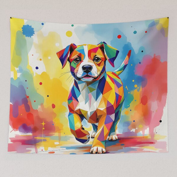 Item preview, Abstract Playful Puppy designed and sold by roxysnextgenart.