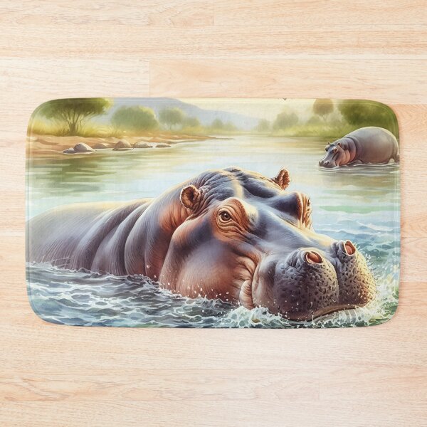 Item preview, Hippo Art #24 | Hippo Lovers designed and sold by ksgraphics222.