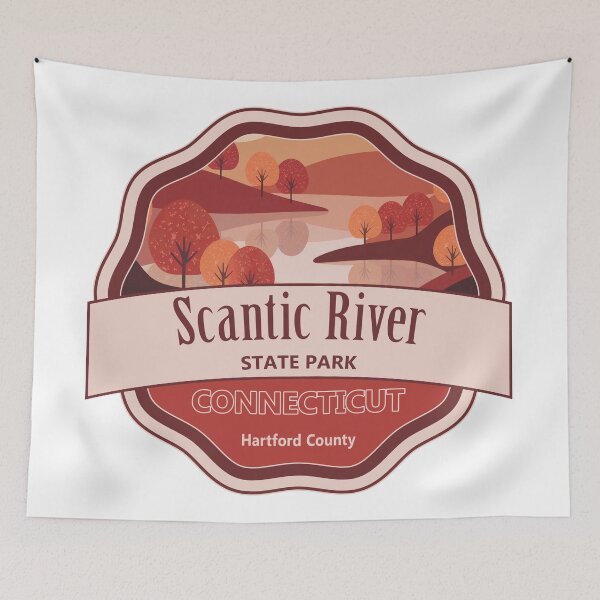 Item preview, Scantic River State Park Hartford County Connecticut designed and sold by Wanderful-roads.