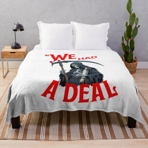 Item preview, Grim Reaper We Had A Deal, Dark Gothic Humor designed and sold by Bliss Find And Design.