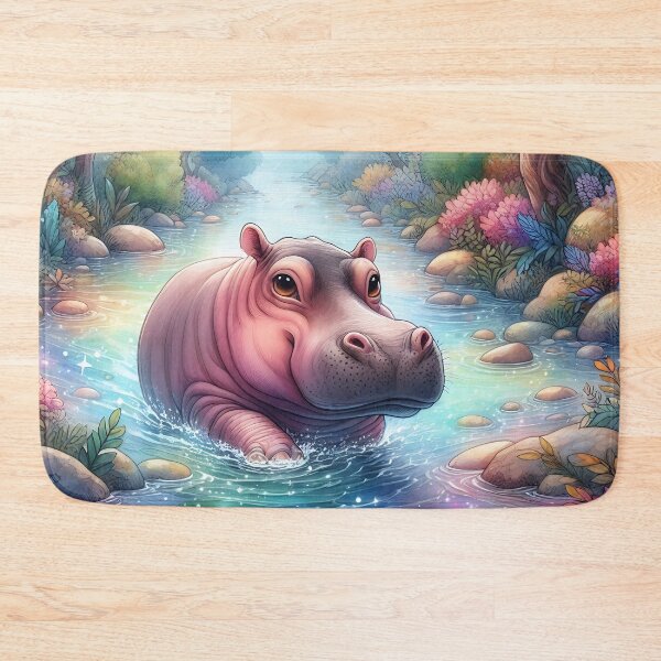 Item preview, Hippo Art #26 | Hippo Lovers designed and sold by ksgraphics222.