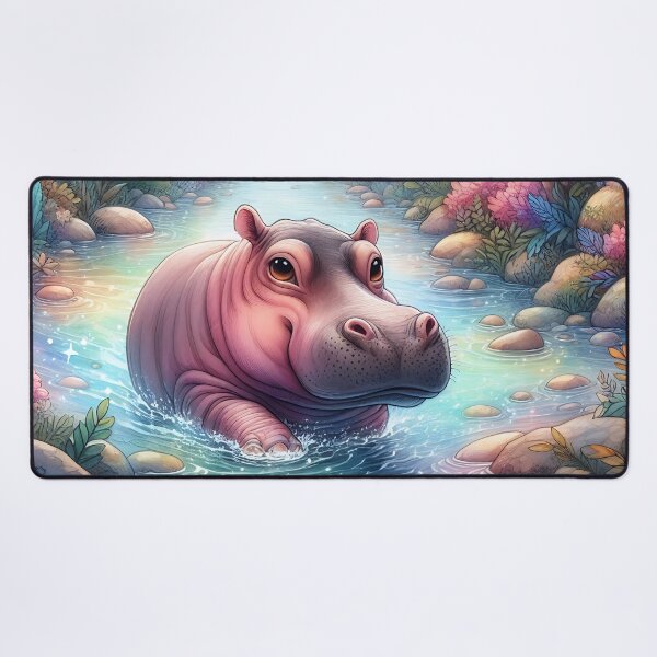 Item preview, Hippo Art #26 | Hippo Lovers designed and sold by ksgraphics222.