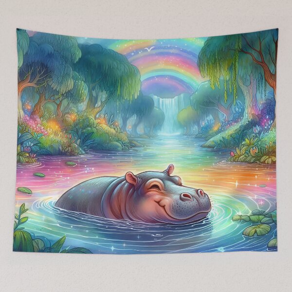 Item preview, Hippo Art #25 | Hippo Lovers designed and sold by ksgraphics222.
